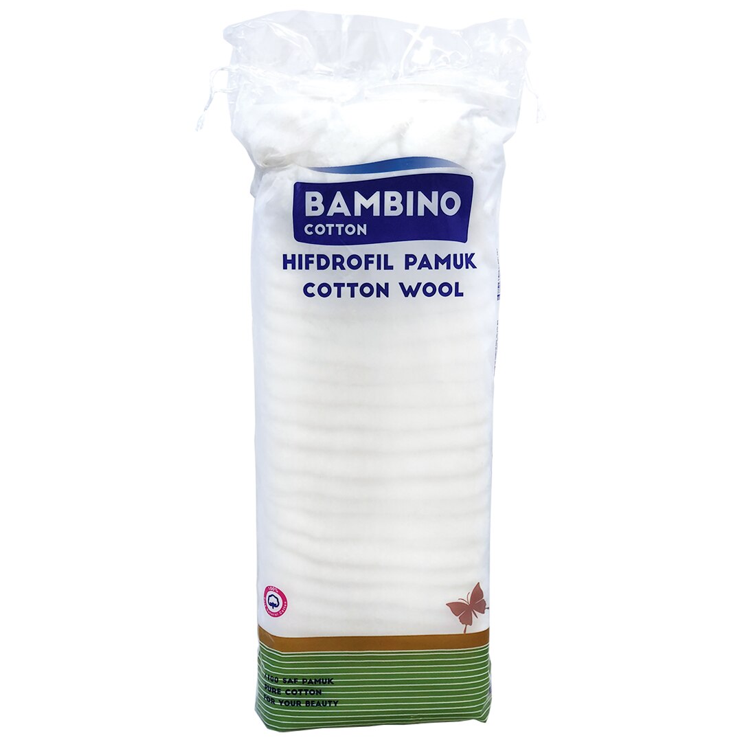 Vata hidrofila din bumbac 100%, Bambino, 200 g