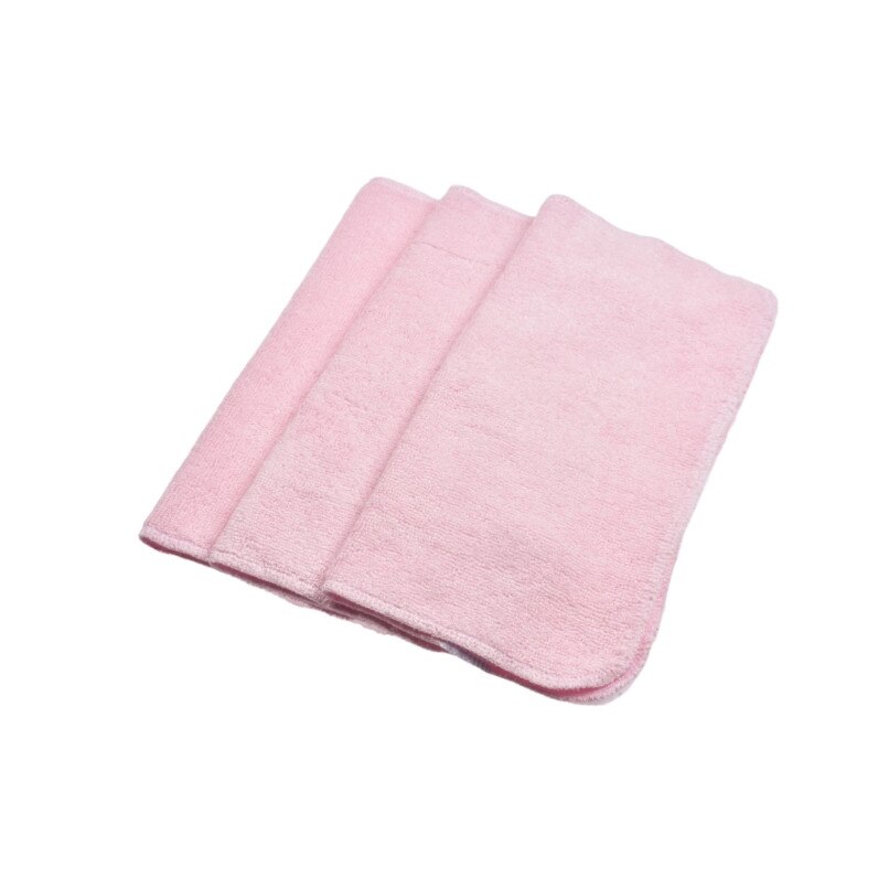 Set 3 prosopele frotir bambus 100%, 28x28 cm, culoare roz