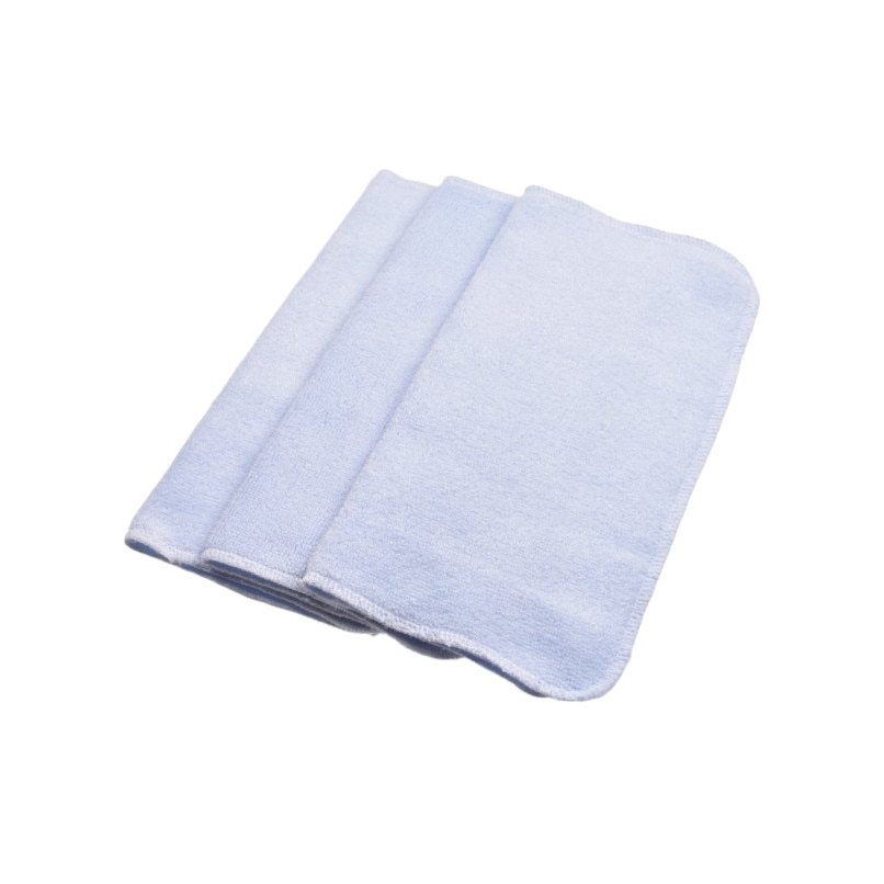 Set 3 prosopele frotir bambus 100%, 28x28 cm, culoare bleu