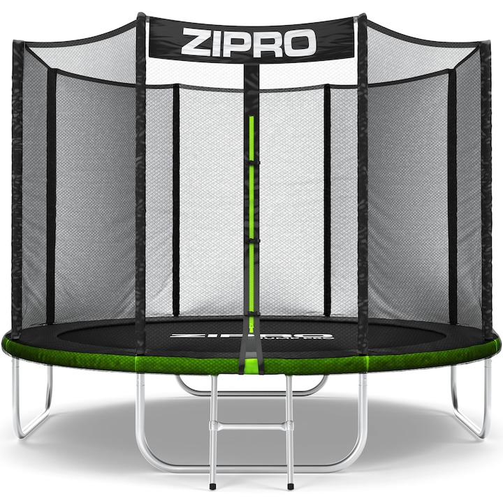 Трамплин Zipro Jump Pro, С предпазна мрежа от външната страна, 252 см
