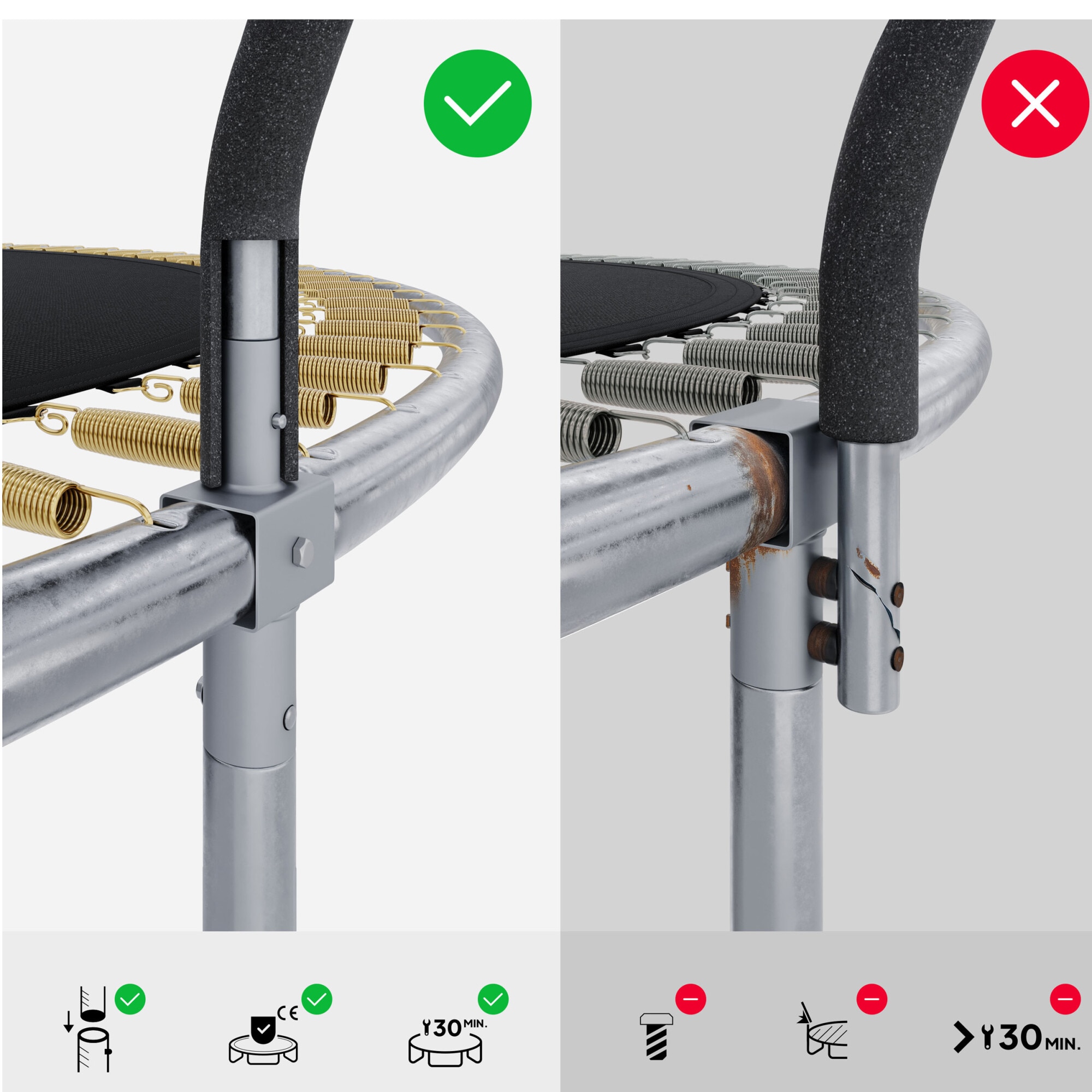 Trambulina ZIPRO JumpPro PREMIUM, instalare usoara, scara inclusa