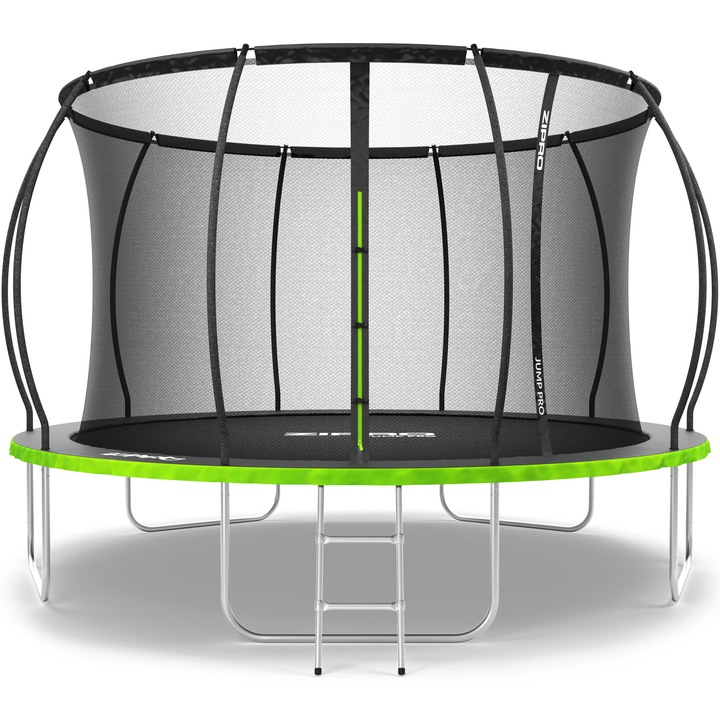 Трамплин Zipro Jump Pro Premium, С предпазна мрежа, 374 см
