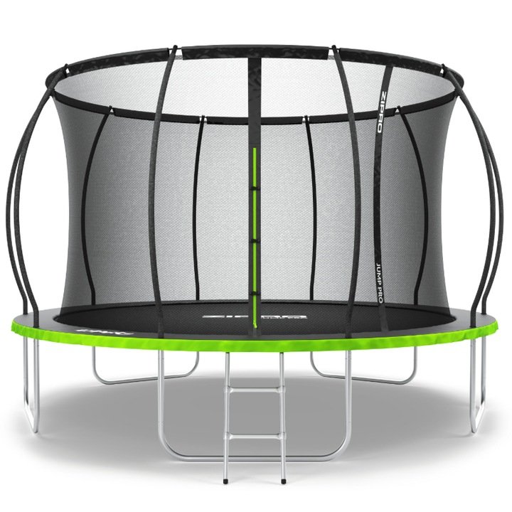 Trambulina Zipro Jump Pro Premium, cu plasa de protectie, 374 cm