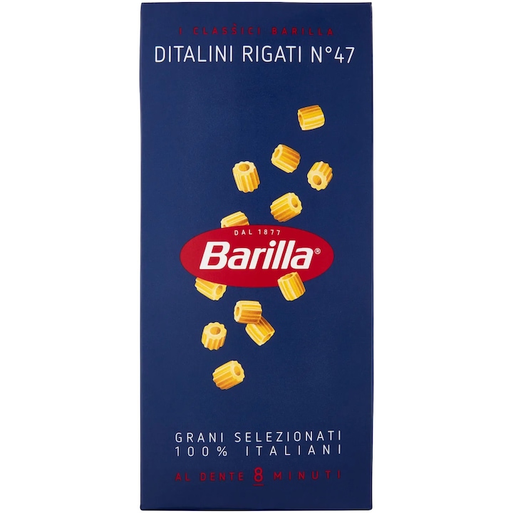 Паста Barilla Ditalini Rigati n.47, 500 гр