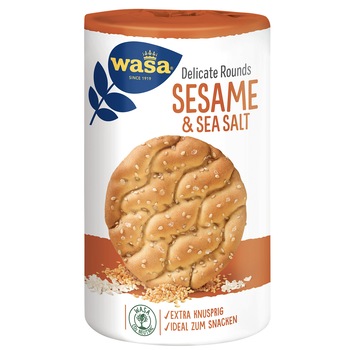 Paine prajita cu susan si sare de mare Wasa, 290g Paine prajita cu susan si sare de mare Wasa, 290g