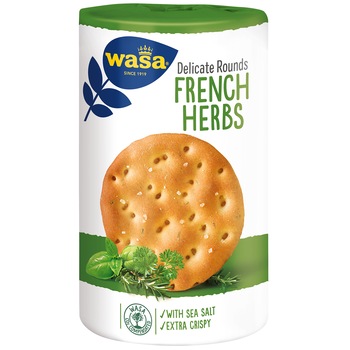 Paine prajita cu ierburi si sare de mare Wasa, 250g Paine prajita cu ierburi si sare de mare Wasa, 250g