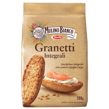 Paine integrala prajita Mulino Bianco Granetti Integrali, 280g