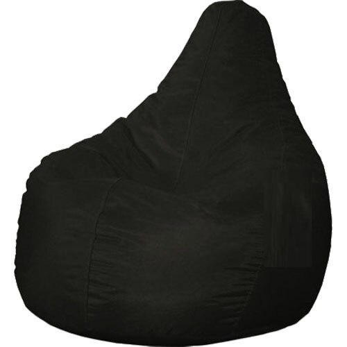 Fotoliu Puf Heinner Home, rezistent la apa, husa cu fermoar, baza 80cm, inaltime 110cm, XL, Negru