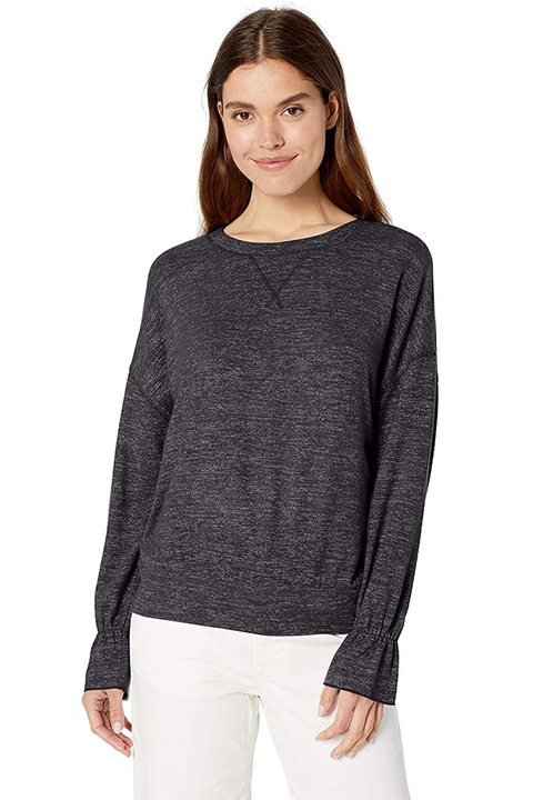 Bluză damă Find Daily Ritual, decolteu oval, Gri carbune
