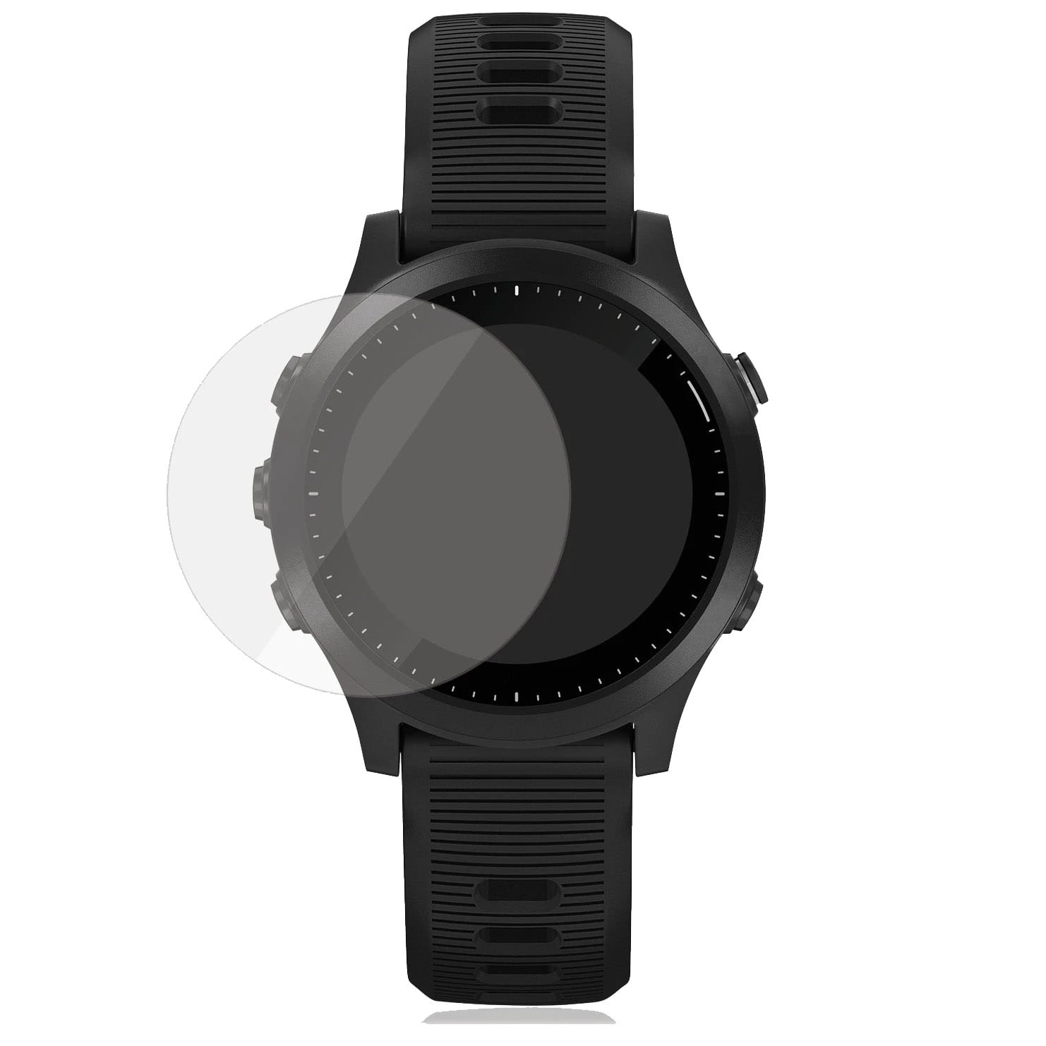 Folie sticla PanzerGlass, Compatibila Galaxy Watch 3, 45 mm, Transparent