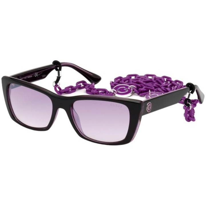 Дамски слънчеви очила Guess GU7652 53 05Z, лилаво/черно