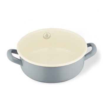 Cratita Email de Sighisoara, 2 L, Ø20 cm x 7.4 cm, Gri Cratita Email de Sighisoara, 2 L, Ø20 cm x 7.4 cm, Gri