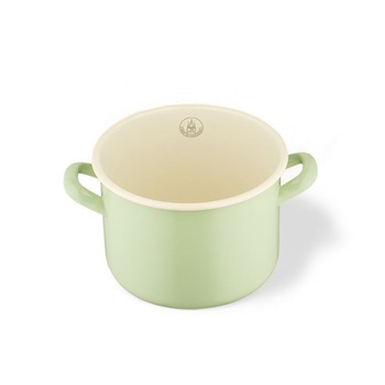 Oala Email de Sighisoara, 3 L, Ø18 cm x 13.8 cm, Verde fistic Oala Email de Sighisoara, 3 L, Ø18 cm x 13.8 cm, Verde fistic