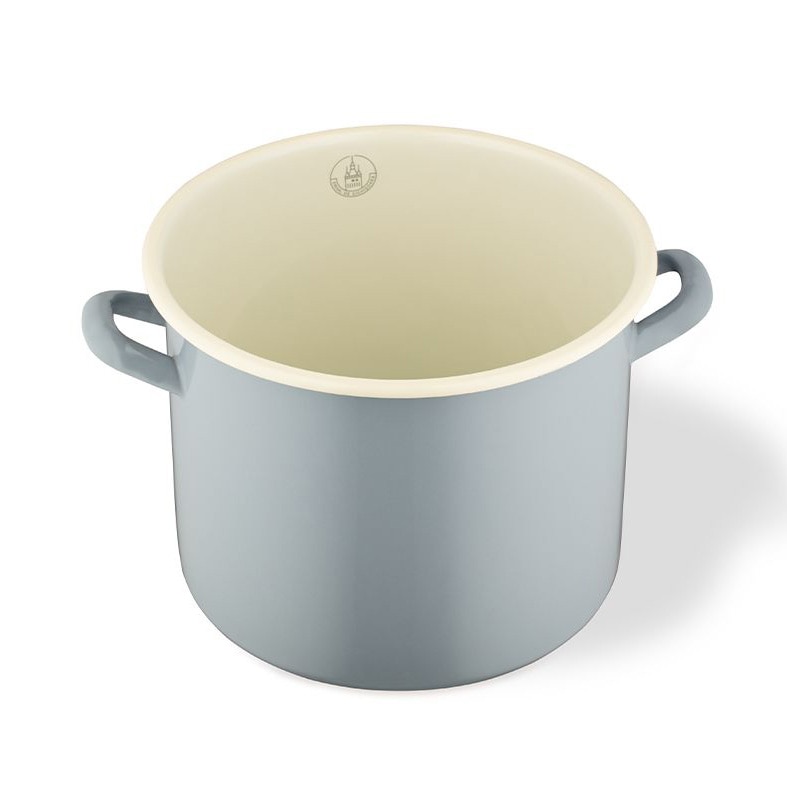 Oala Email de Sighisoara, 8 L, Ø23 cm x 19.7 cm, Gri