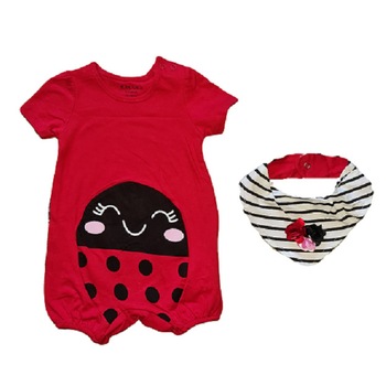 Compleu vara, salopeta maneca scurta si bavetica Compleu vara, salopeta maneca scurta si bavetica