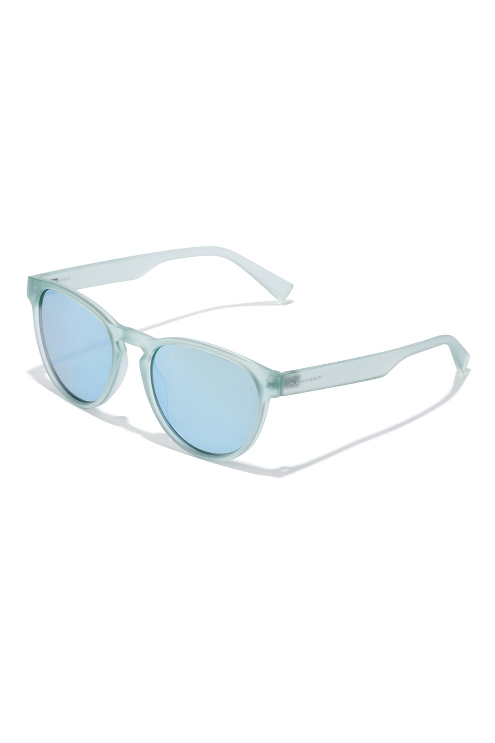 Hawkers, Ochelari de soare rotunzi unisex cu lentile oglinda Crush, Albastru deschis, 55-20-145 Standard
