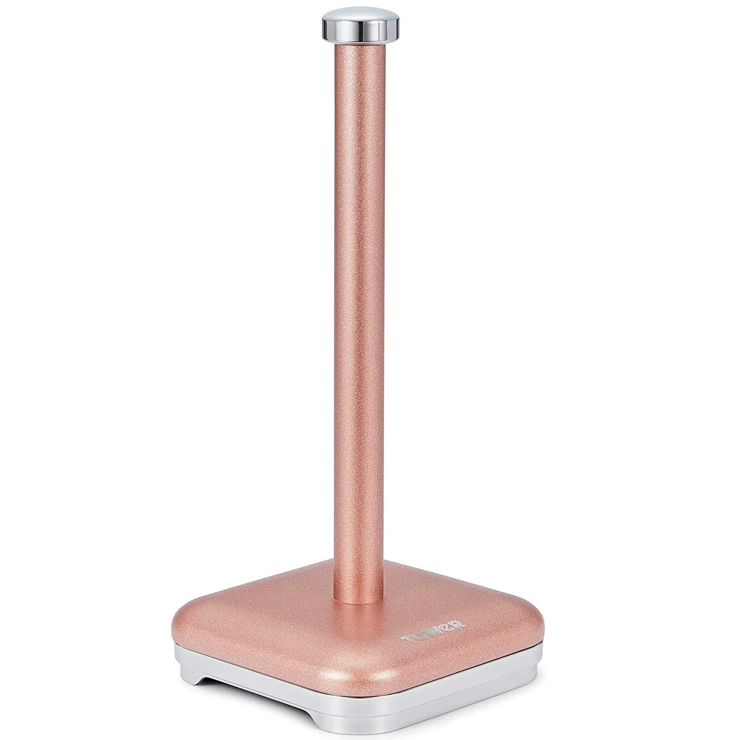 Suport pentru hartia prosop Tower T826017R, fabricat din otel inoxidabil, culoare roz