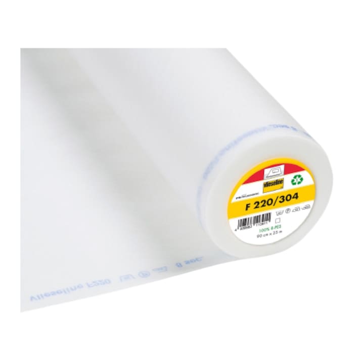 Insertie, intaritura netesuta, termoadeziva pentru materiale subtiri, 43g, 90x100 cm, F220 Vlieseline