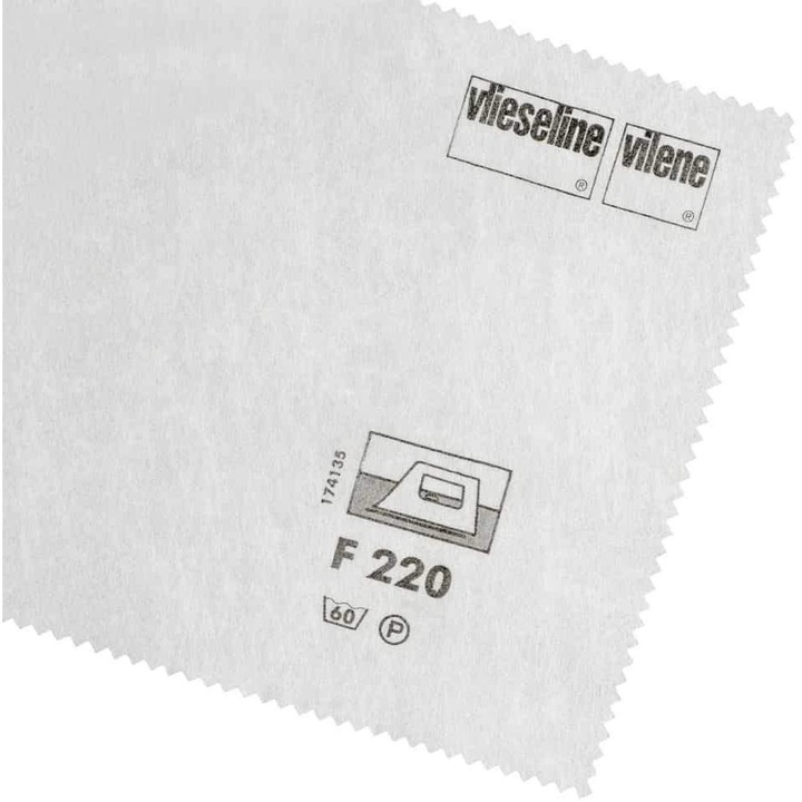 Insertie, intaritura netesuta, termoadeziva pentru materiale subtiri, 43g, 90x100 cm, F220 Vlieseline