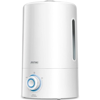 Umidificator MPM MNP-03, 25W, 5 litri, 300ml/h, acoperire 20-30 m2, reglarea directiei de umidificare 360 grade, filtru ceramica, oprire automata, alb Umidificator MPM MNP-03, 25W, 5 litri, 300ml/h, acoperire 20-30 m2, reglarea directiei de umidificare 360 grade, filtru ceramica, oprire automata, alb