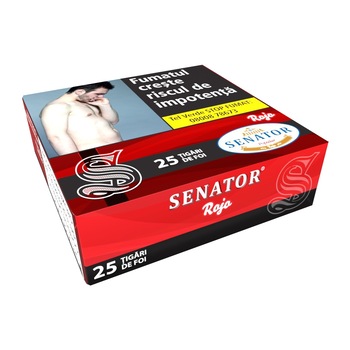 Tigari de foi - Senator Popular ROJO (Cherry) 225g (25) Tigari de foi - Senator Popular ROJO (Cherry) 225g (25)