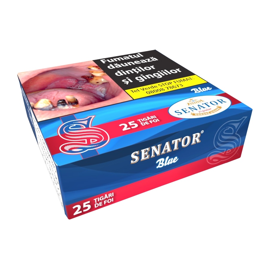 Tigari de foi - Senator Popular BLUE (Tobacco) 225g (25)