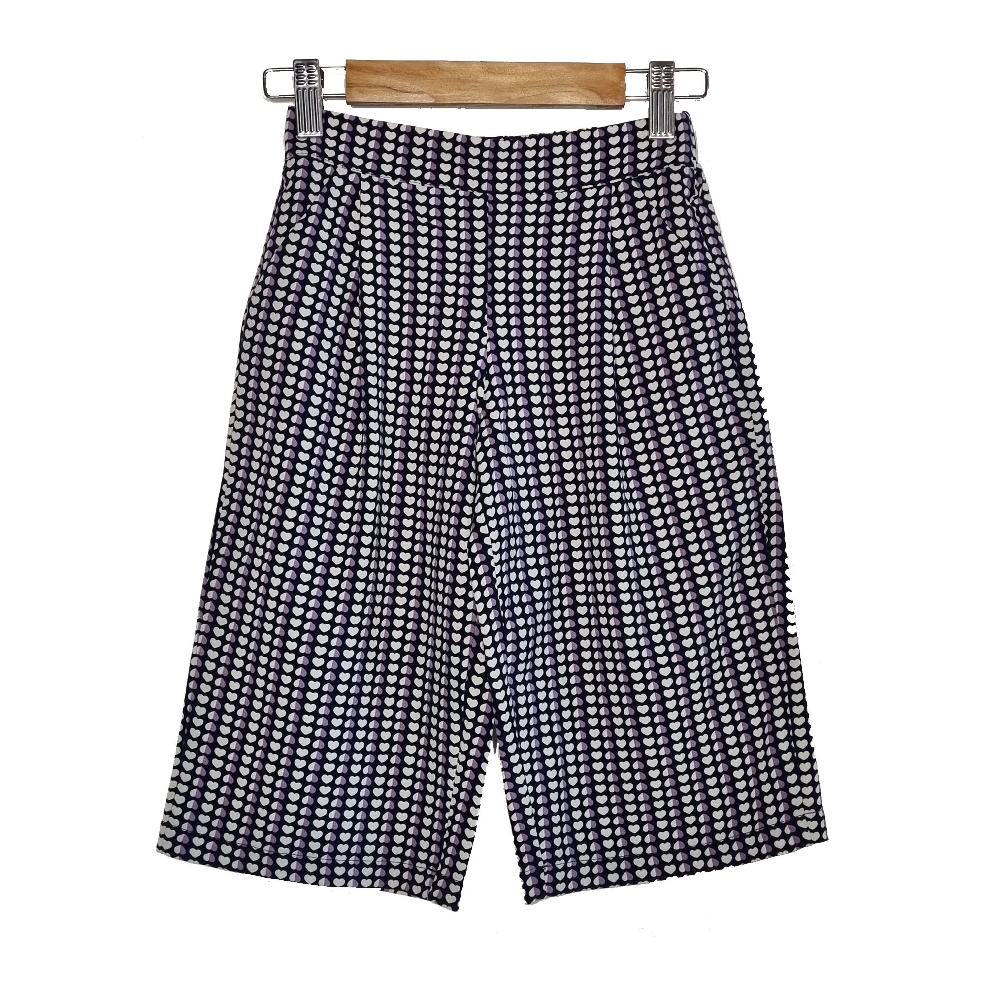 Pantaloni pentru fete, imprimeu inimioare, Chicco, Multicolor