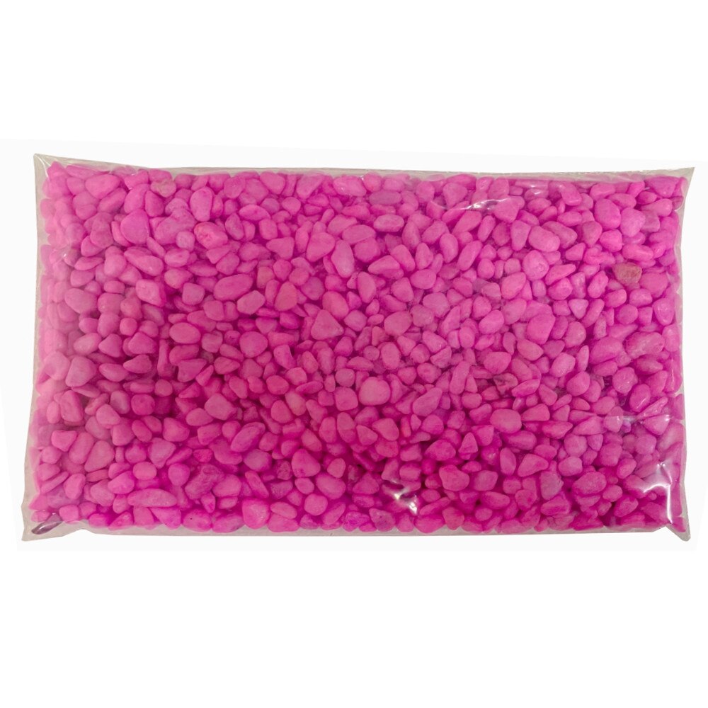 Pietris colorat pentru acvariu culoare mov aprins 1 kg