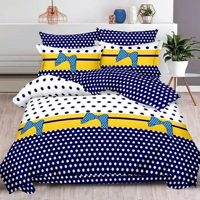 Lenjerie de pat dublu, 230 x 220 cm, bumbac satinat, Casa de Vis, R60-343