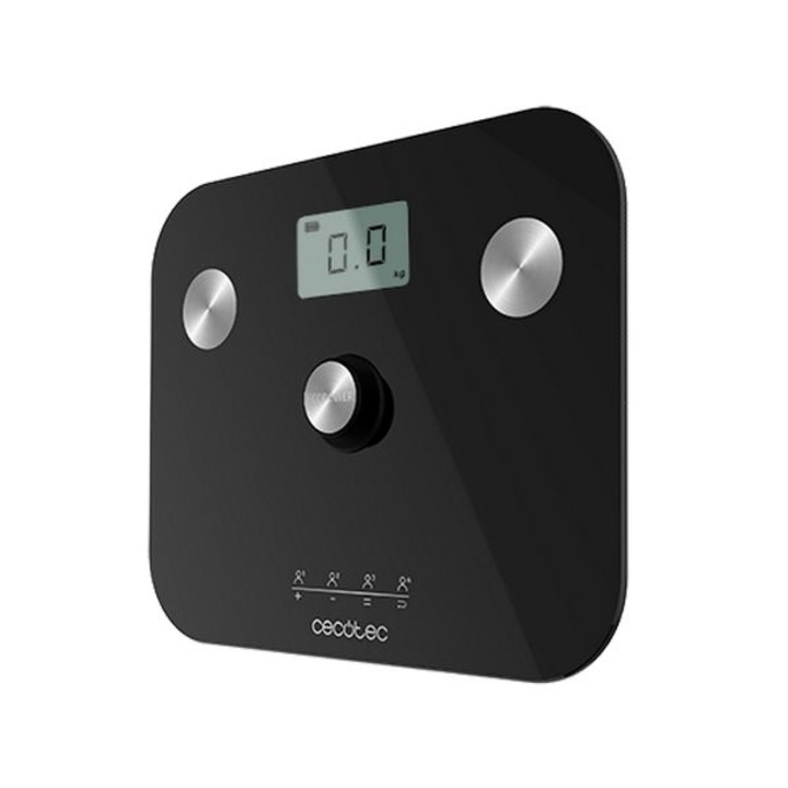 Цифрова везна за баня Cecotec EcoPower 10100 Full Healthy, LCD, За баня, Черен, 180 кг