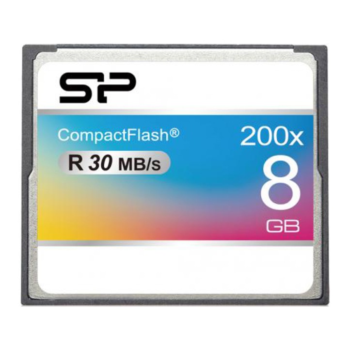 Card memorie Silicon Power Compact Flash 200x, 8GB, Retail
