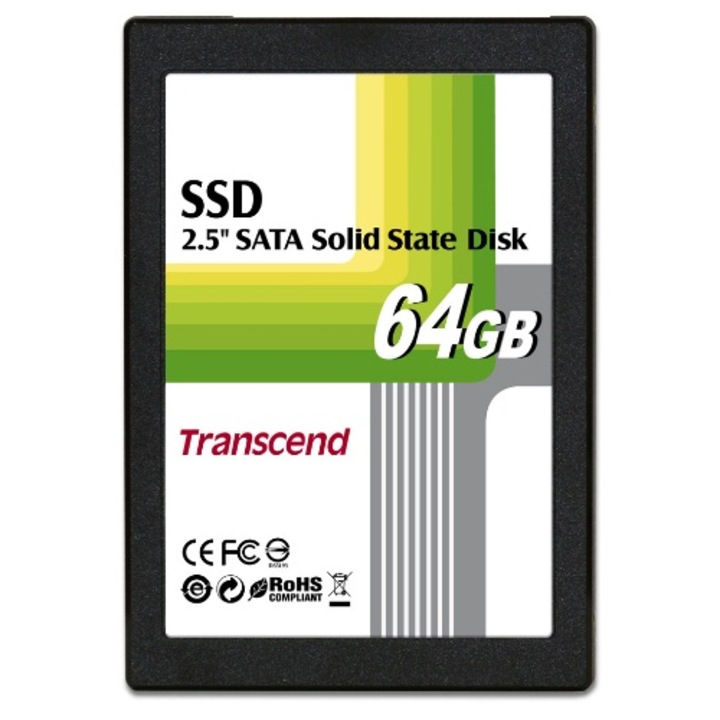 Hard Disk Transcend SSD 64GB, SATA, 2.5'', MLC - eMAG.ro
