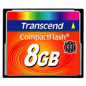 Card memorie Transcend Compact Flash 8GB, 133X Card memorie Transcend Compact Flash 8GB, 133X