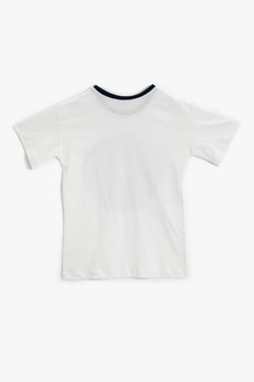 KOTON, Tricou cu imprimeu text, Alb/Rosu KOTON, Tricou cu imprimeu text, Alb/Rosu