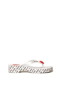 Slapi femei Love Moschino model JA28174G0CJT021, Alb, 36 Slapi femei Love Moschino model JA28174G0CJT021, Alb, 36