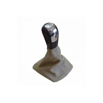 Nuca schimbator cu manson AutoLux, pentru Skoda Octavia 2 1Z 2004-2008, insertie crom 1Z0711141, crem/negru Nuca schimbator cu manson AutoLux, pentru Skoda Octavia 2 1Z 2004-2008, insertie crom 1Z0711141, crem/negru