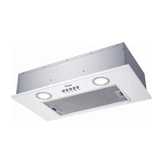 Hota total incorporabila Candy CBG625/1W, putere absorbtie 200 mc/h, 1 motor, 52 cm, Inox