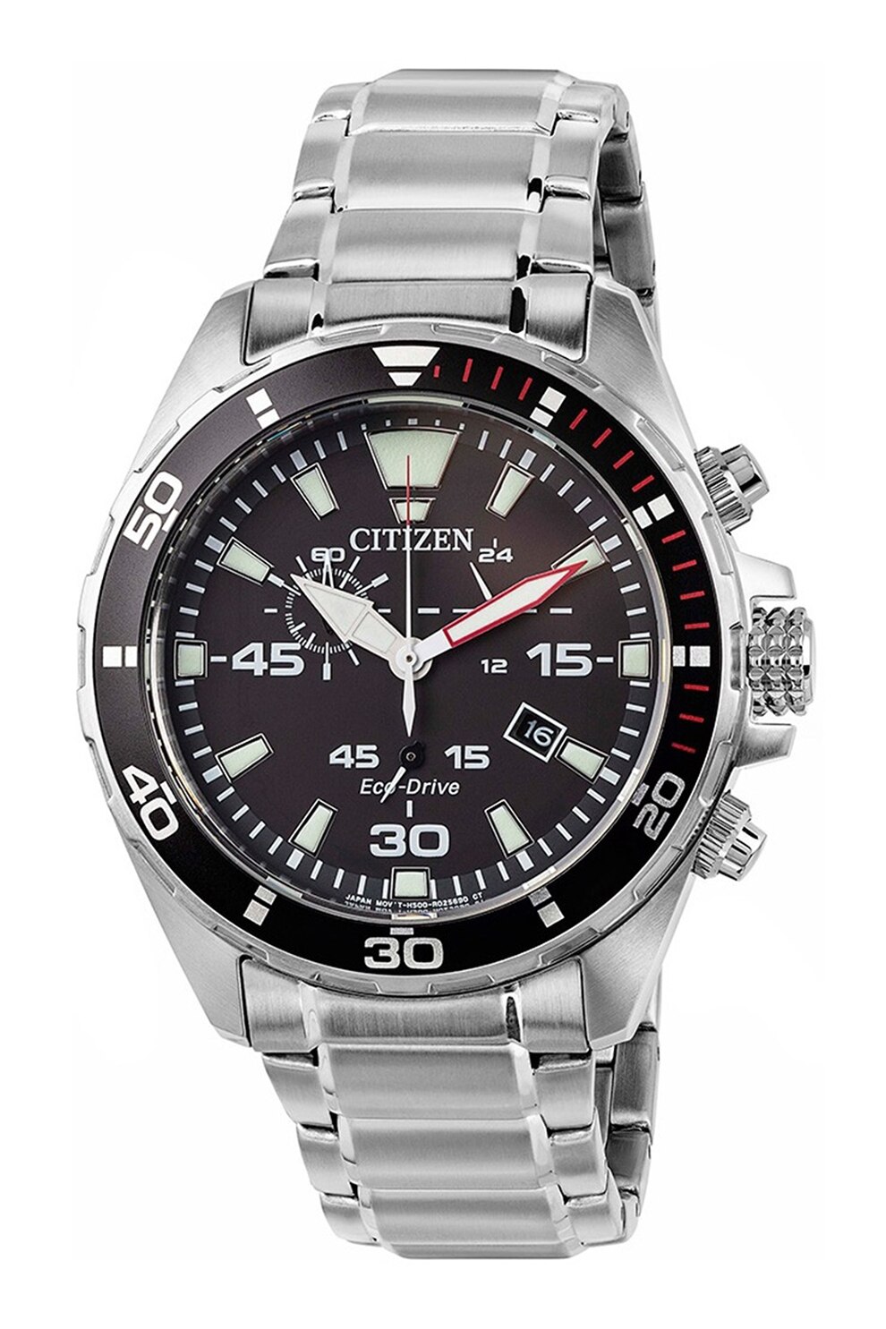 Citizen, Ceas cronograf din otel inoxidabil, Argintiu