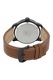 Citizen, Ceas rotund analog cu o curea de piele, Maro scortisoara