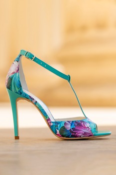 CONDUR by alexandru, Sandale de piele cu model floral Louise CONDUR by alexandru, Sandale de piele cu model floral Louise