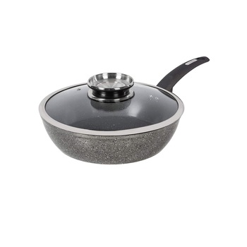 Tigaie multifunctionala din aluminiu forjat cu 5 straturi, cu capac de sticla Tower T81202, diametru 28 cm, potrivita pentru toate sursele de caldura, culoare grafit Tigaie multifunctionala din aluminiu forjat cu 5 straturi, cu capac de sticla Tower T81202, diametru 28 cm, potrivita pentru toate sursele de caldura, culoare grafit