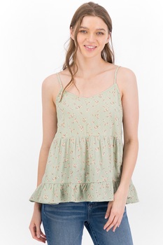 American Eagle, Bluza fara maneci, cu decolteu in V, Verde pal American Eagle, Bluza fara maneci, cu decolteu in V, Verde pal