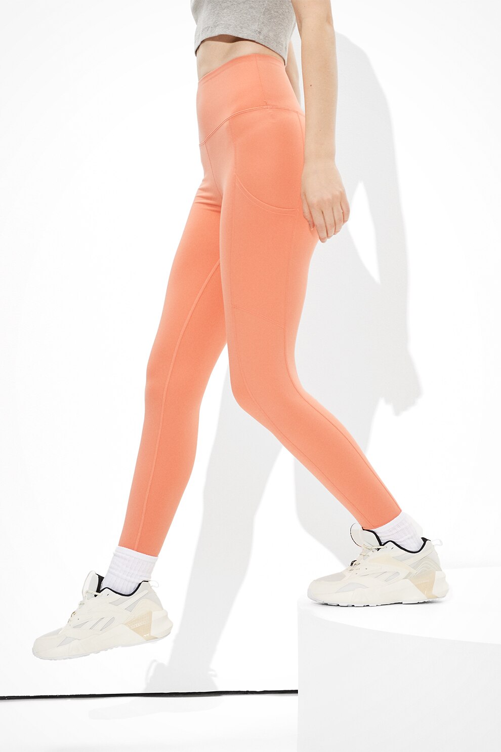 American Eagle, Colanti cu talie inalta si buzunare, Oranj