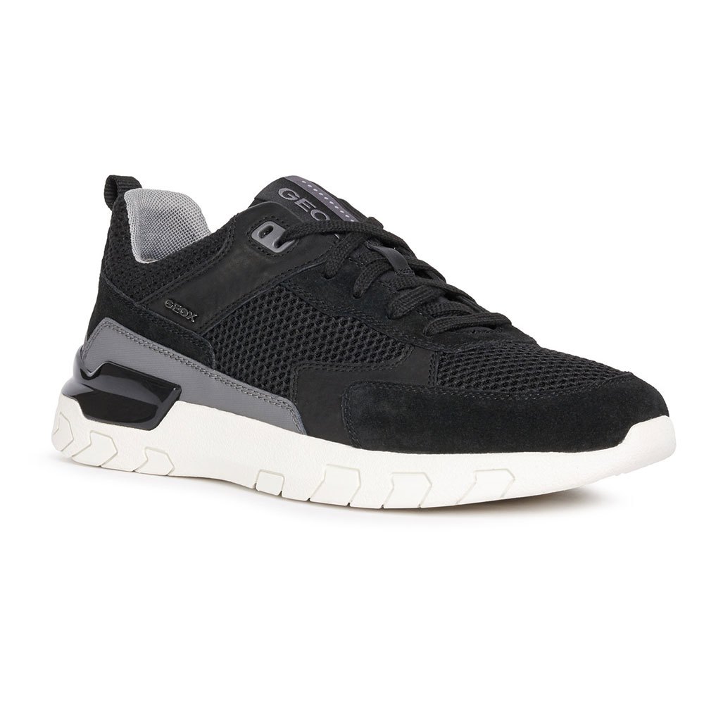 Tenisi barbati, Geox Grecale, Negru, Negru
