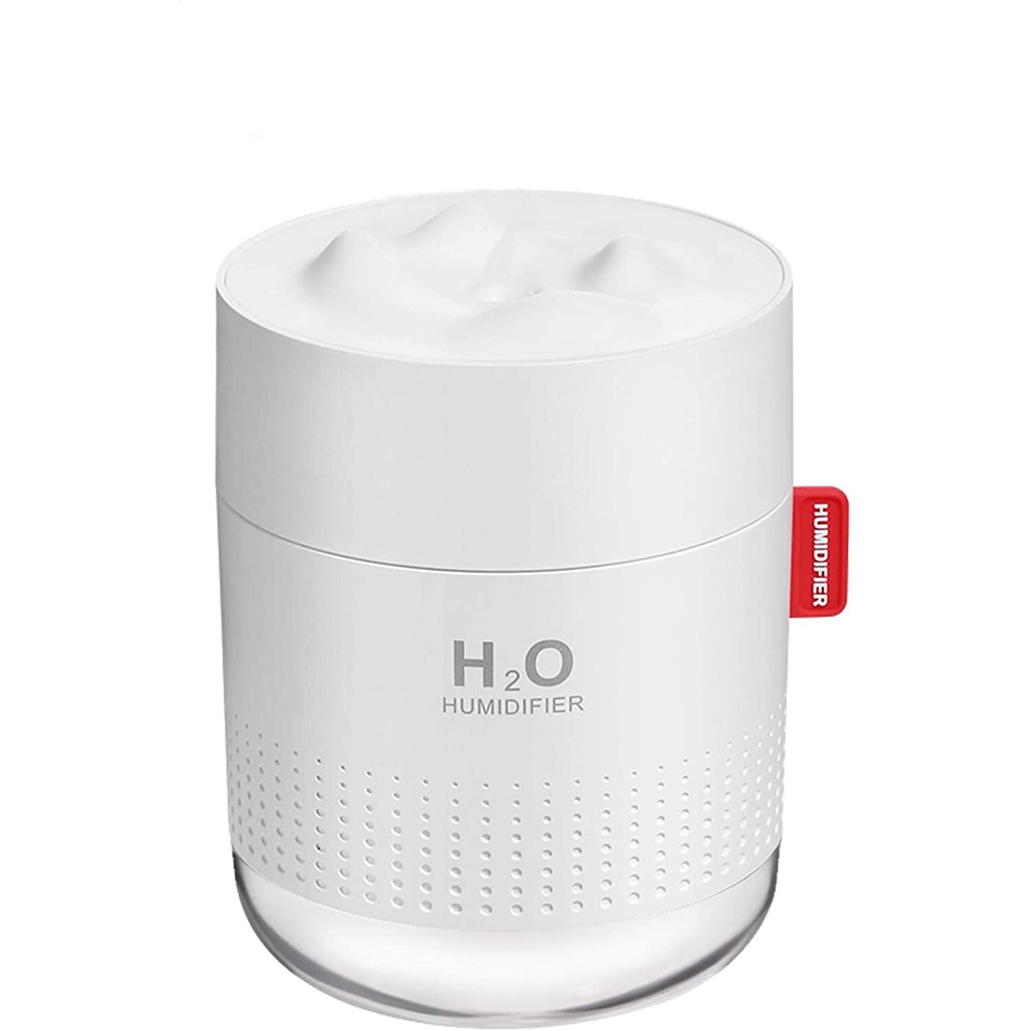 Umidificator portabil cu lampa Led, 500ml, Alb