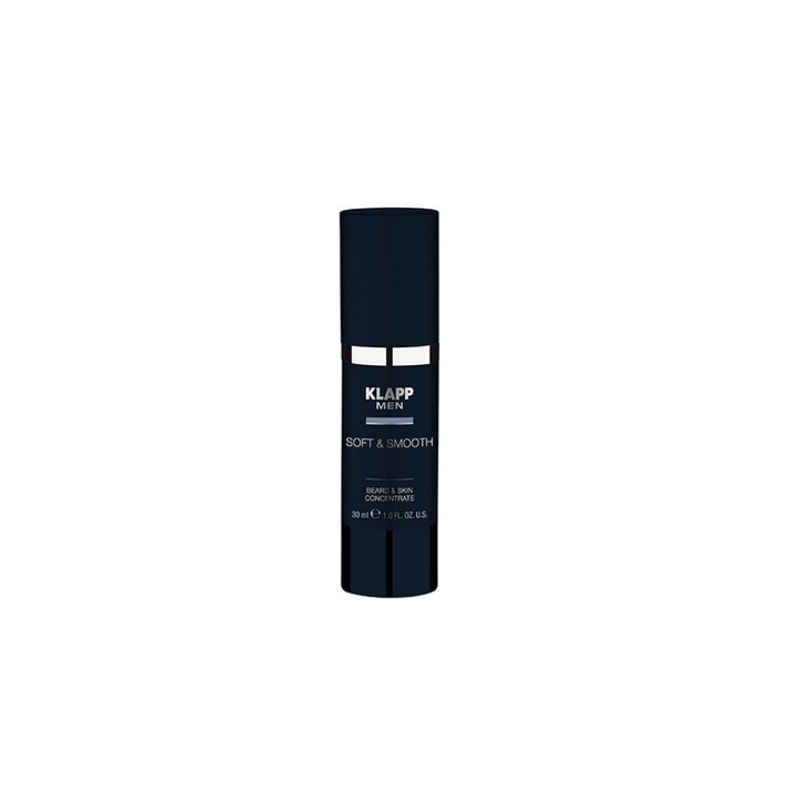 Concentrat pentru fata si barba, Klapp, Men Soft & Smoot, 30 ml