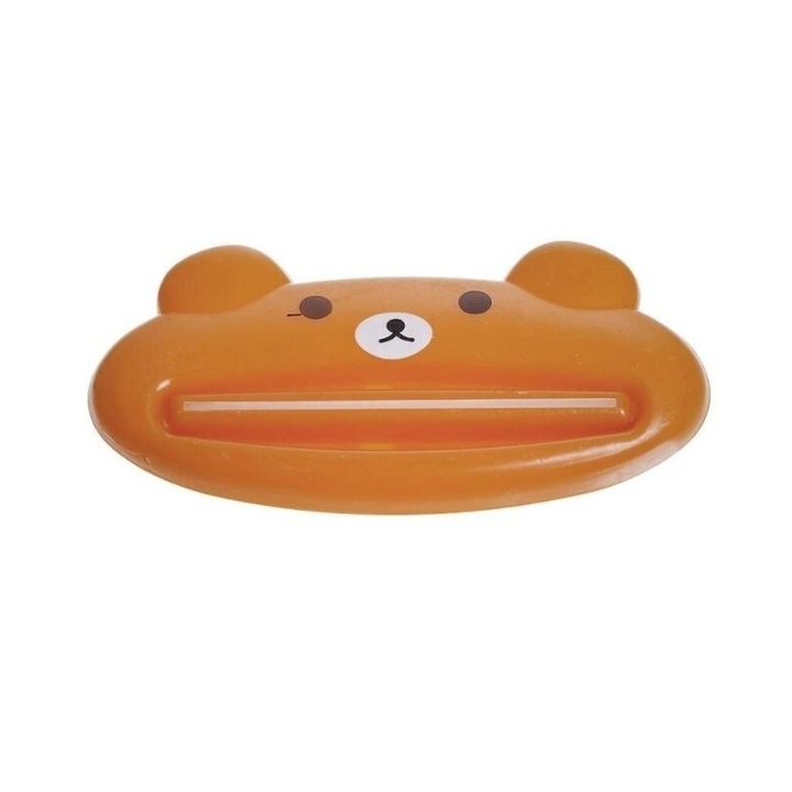 Storcator Tub Pasta de Dinti, Ecoco, Gel, Crema, model Ursulet, Plastic fara BPA, Intrebuintare Universala