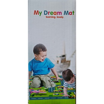 Covor activitati, My Dream Mat, 70*80 cm, multicolor, set 4 masinute si semne de circulatie Covor activitati, My Dream Mat, 70*80 cm, multicolor, set 4 masinute si semne de circulatie