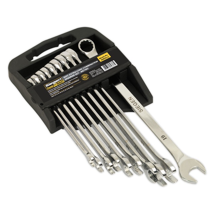 Set de chei combinate extra-lungi, 10 - 19mm, 10 piese