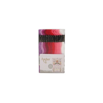 Set ata Mouline Anchor, 48 jurubite multicolore cu un modele inclus, % fir de bumbac egiptean, Anchor Set ata Mouline Anchor, 48 jurubite multicolore cu un modele inclus, % fir de bumbac egiptean, Anchor